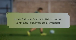 Henrik Pedersen: Punti salienti della carriera, Contributi al club, Presenze internazionali
